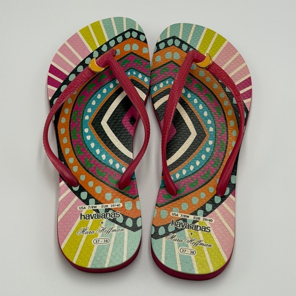 SLPR0077 W's 7/8 Havaianas x Mara Hoffman collaboration flip flops / sandals